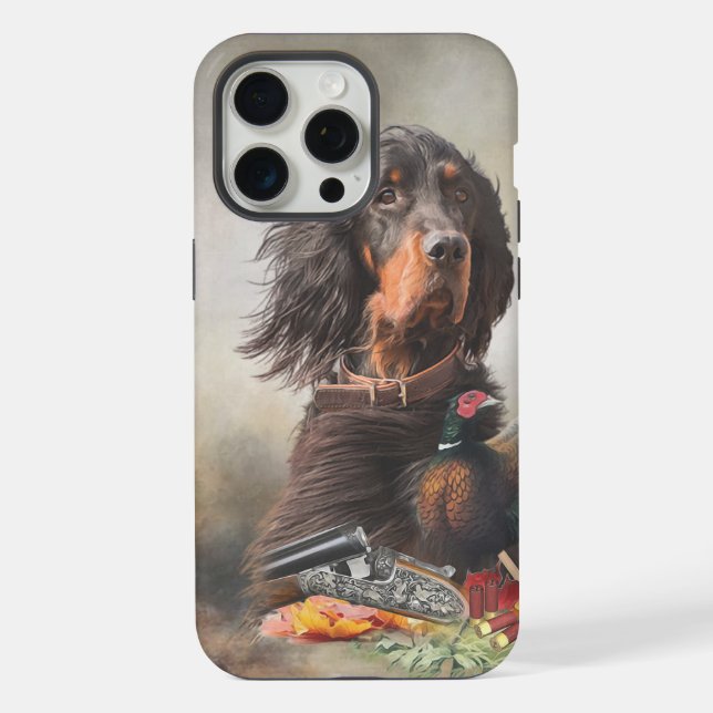 Gordon Setters , Vogelleidenschaft , Kunst iPhone Hülle (Rückseite)