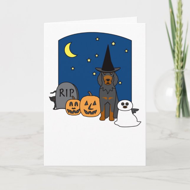 Gordon-Setzer Halloween Karte (Vorderseite)