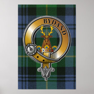 Gordon Tartan & Abzeichen Poster