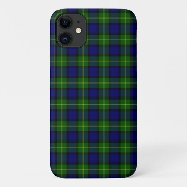 Gordon tartan blue kariert Case-Mate iPhone hülle (Rückseite)