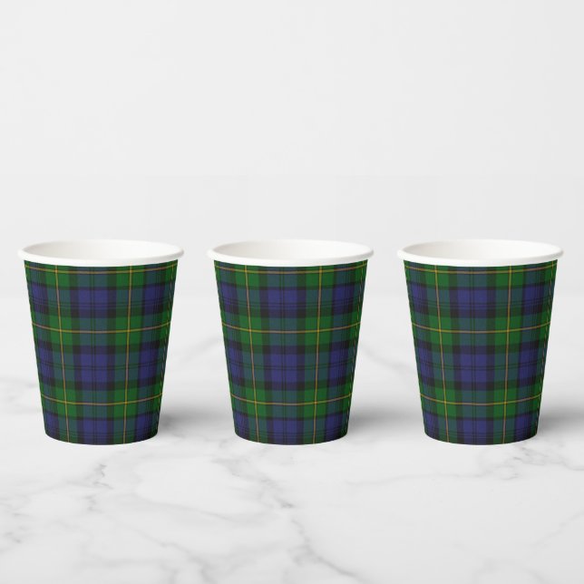 Gordon Tartan Kariert Paper Cups Pappbecher (Multi)