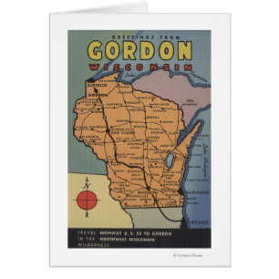 Gordon, Wisconsin - Große Buchstabenszenen