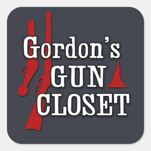 Gordon's Gun Closet Aufkleber (Vorderseite)
