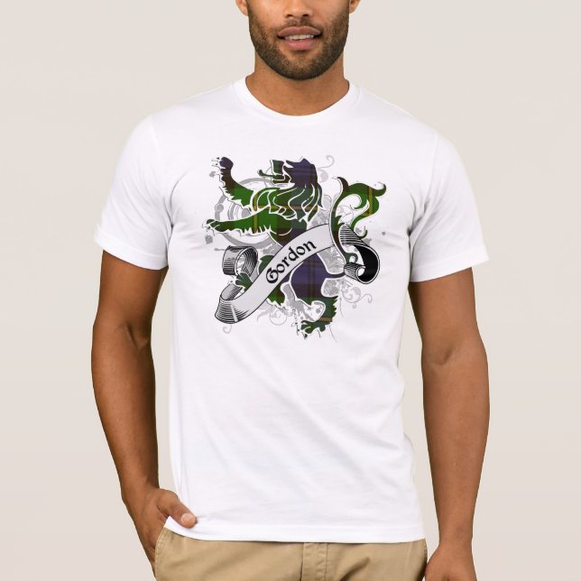 Gordontartan-Löwe T-Shirt (Vorderseite)