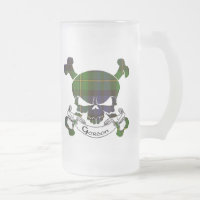 Gordontartan-Schädel-Tasse