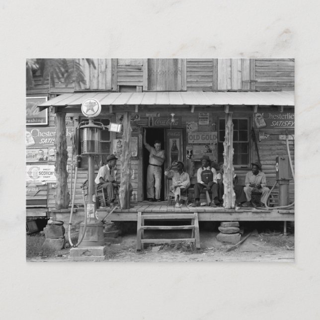 Gordonton, North Carolina: 1939 Postkarte (Vorderseite)