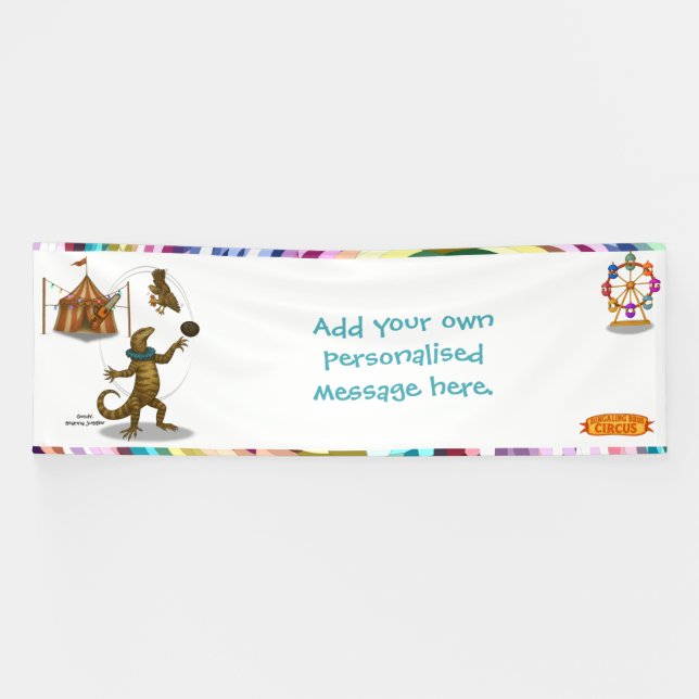 Gordy, Goanna-Jongleur Banner (Horizontal)