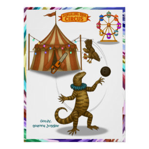 Gordy, Goanna-Jongleur Poster