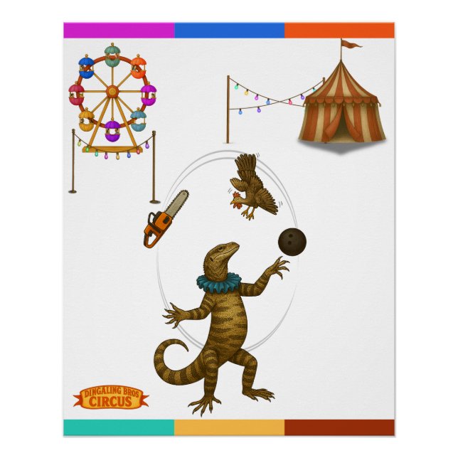 Gordy, goanna juggler poster (Vorderseite)