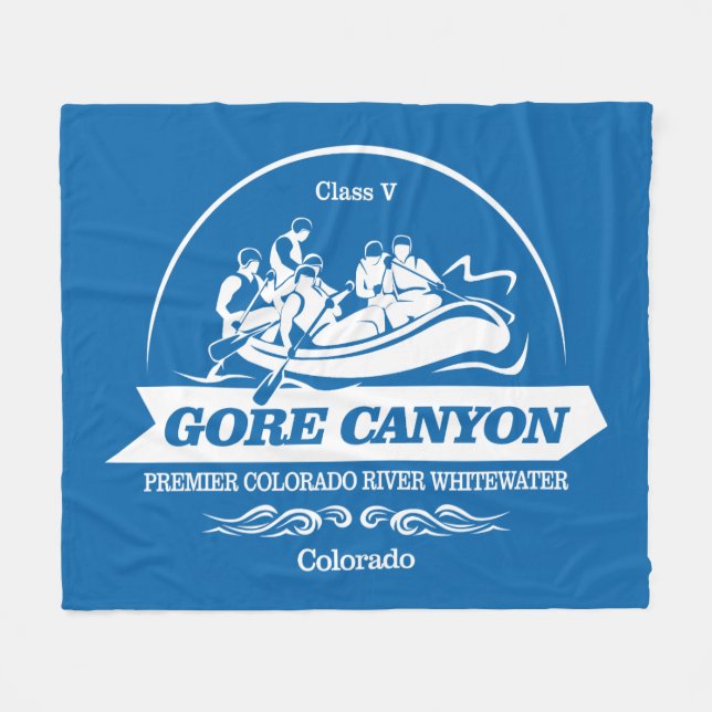 Gore Canyon (Rafting 2) Fleecedecke (Vorderseite (Horizontal))