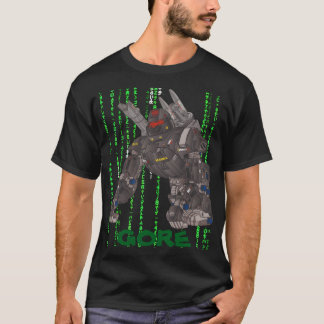 GORE GRÜNES LOGO MATRIX SCHWARZ VON SAMURAI FEUDAL T-Shirt