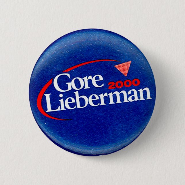 Gore-Lieberman 2000 - Knopf Button (Vorderseite)