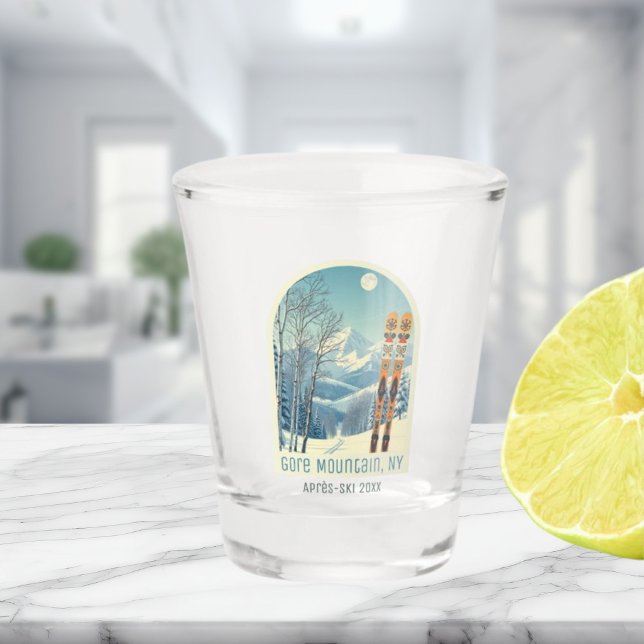 Gore Mountain New York NY Après Ski-Glas Schnapsglas (Von Creator hochgeladen)