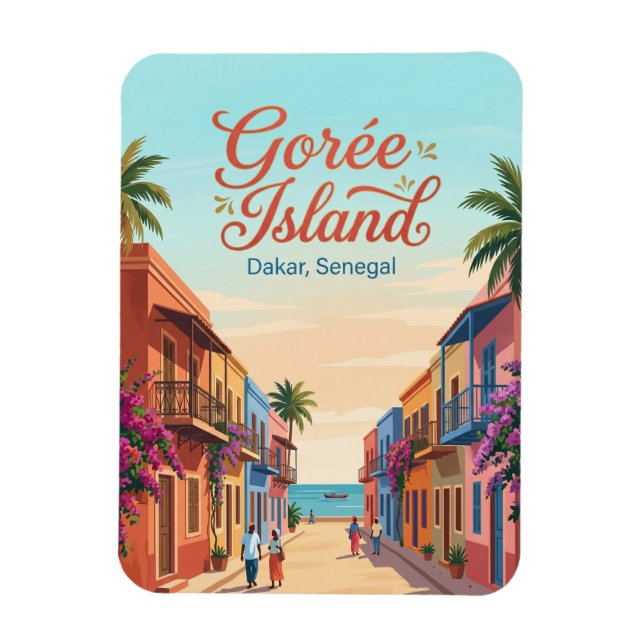 Gorée-Insel Senegal Magnet (Vertikal)