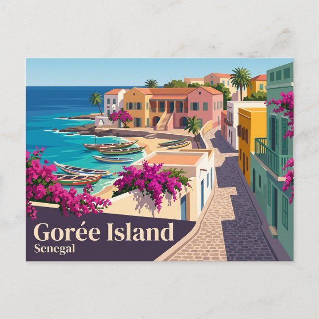 Gorée-Insel Senegal Postkarte (Vorderseite)