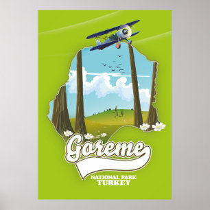 Goreme National Park Türkei Karte Poster