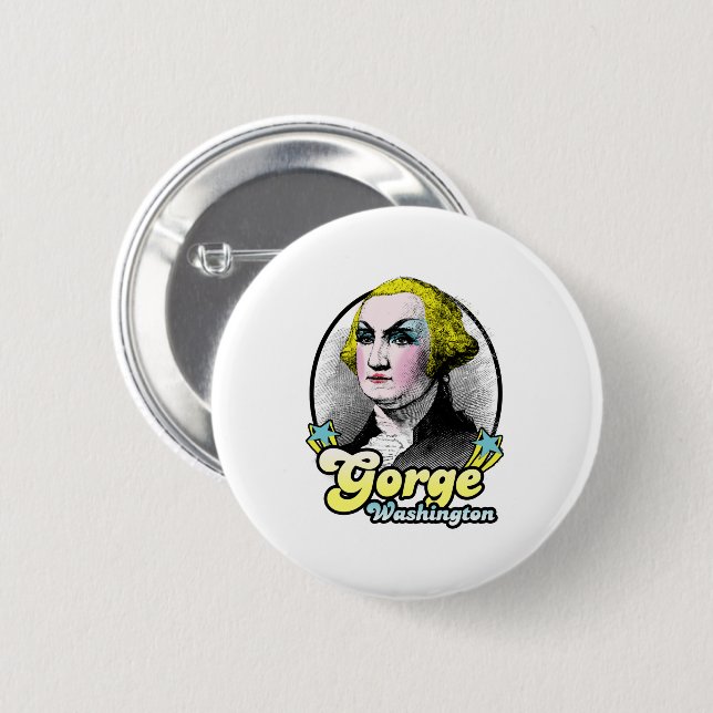 Gorge Washington Button (Vorne & Hinten)
