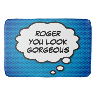 GORGEÖSSE Fun Retro Comic Book Pop Kunst Badematte