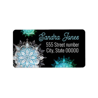 Gorgeous address labels snowflake adressaufkleber