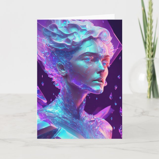 Gorgeous Ai Art Hübsche ätherische Frau Karte (Vorderseite)