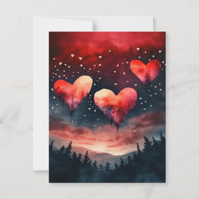 Gorgeous AI Valentine Mitteilungskarte (Vorderseite)