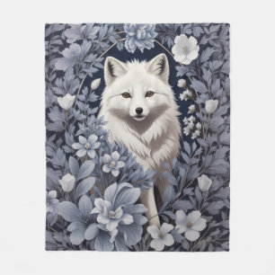 Gorgeous Arctic Fox William Morris Inspiriert Fleecedecke