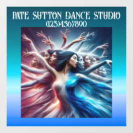 GORGEOUS Art Dancing FRAU Fensteraufkleber