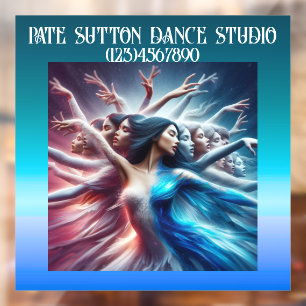 GORGEOUS Art Dancing FRAU Fensteraufkleber