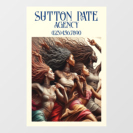 GORGEOUS Art Model / Tanzfrau Fensteraufkleber