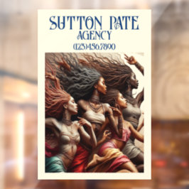 GORGEOUS Art Model / Tanzfrau Fensteraufkleber