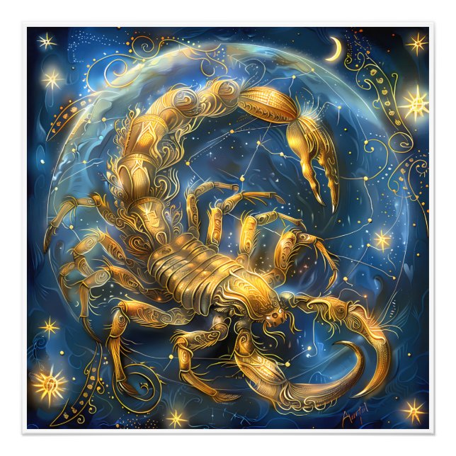 Gorgeous Astrologie Zodiac Geburtszeichen Fotodruck (Vorne)