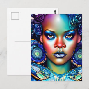 Gorgeous Black Woman Postkarte