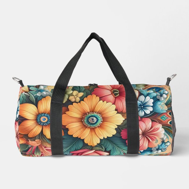 Gorgeous Bouquet von Blume Duffle Bag (Vorderseite)
