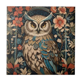 Gorgeous Brown Owl William Morris Inspiriert Fliese