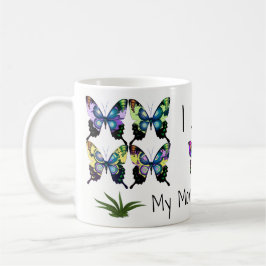 Gorgeous Elegant Butterfliegen mit Typografie Kaffeetasse
