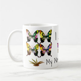 Gorgeous Elegant Butterfliegen mit Typografie Kaffeetasse