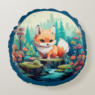 Gorgeous Fox Rundes Kissen