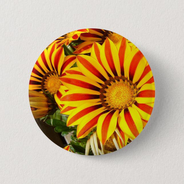 Gorgeous Gazania Button (Vorderseite)