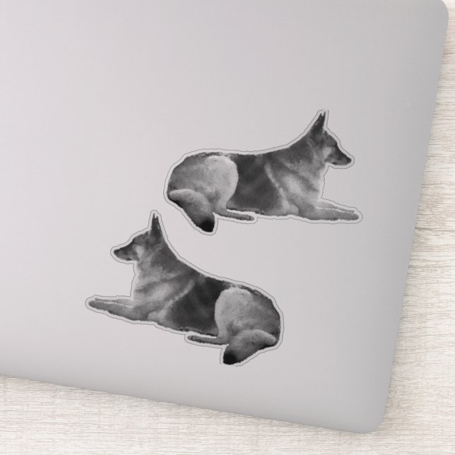 Gorgeous German Shepherd Aufkleber (Detail)