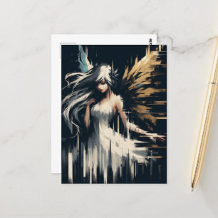 Gorgeous Glitch Fairy Postkarte