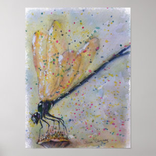 Gorgeous Glows Dragon Fly Poster