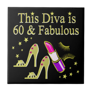 GORGEOUS GOLD 60. GEBURTSTAG HÖCHSTE DESIGN FLIESE