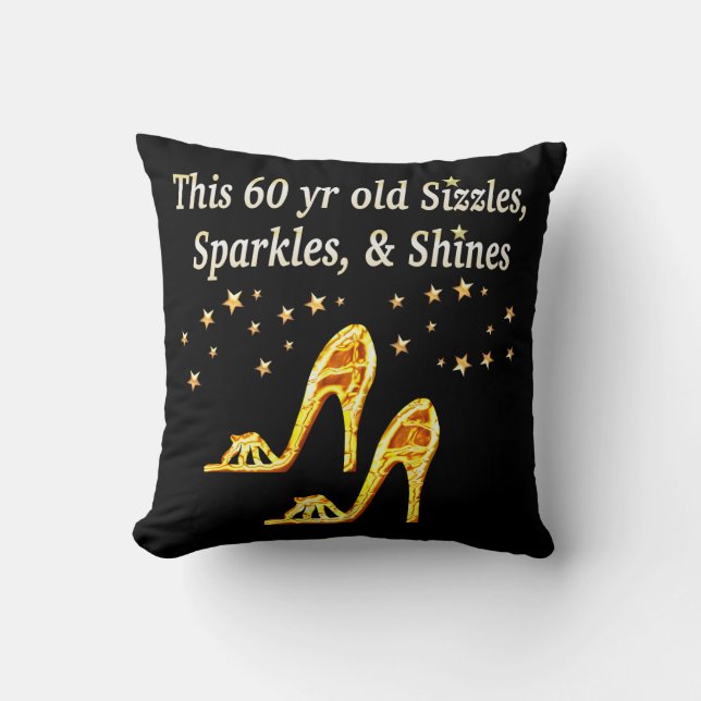 GORGEOUS GOLD 60. GEBURTSTAG KISSEN (Vorderseite)