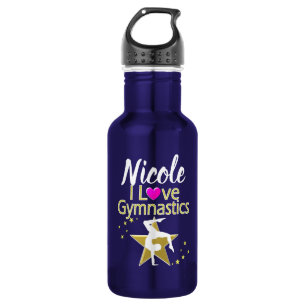 GORGEOUS GOLD I LIEBE GYMNASTICS DESIGN EDELSTAHLFLASCHE