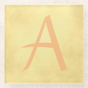 Gorgeous Gold Monogram Glasuntersetzer