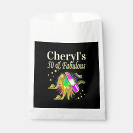 GORGEOUS GOLD PERSONALISIERT 50 YR ALT GESCHENKTÜTCHEN