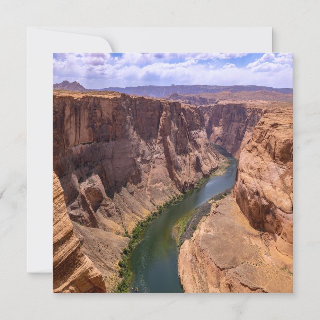Gorgeous Grand Canyon And Colorado River Landscape Karte (Vorderseite)