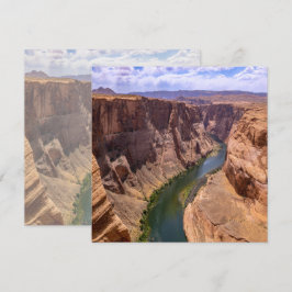 Gorgeous Grand Canyon And Colorado River Landscape Karte