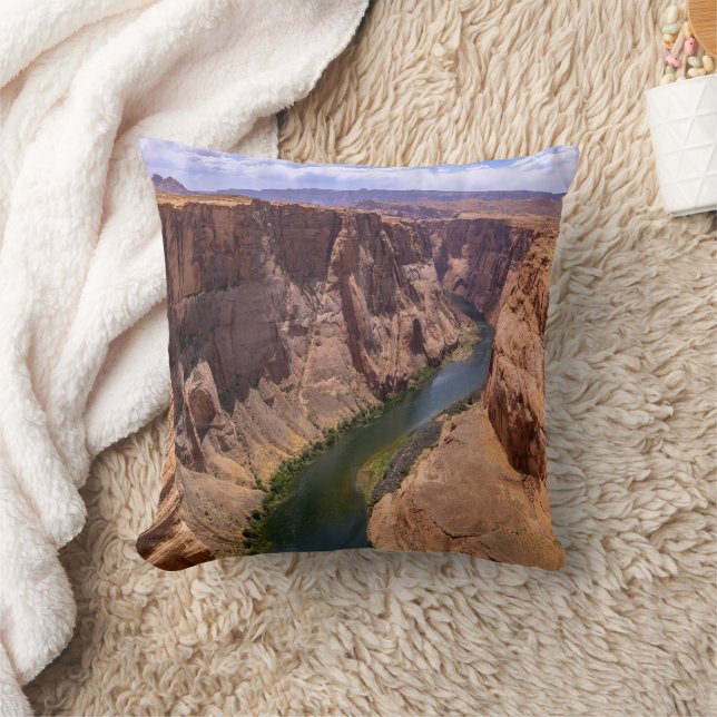 Gorgeous Grand Canyon And Colorado River Landscape Kissen (Decke)