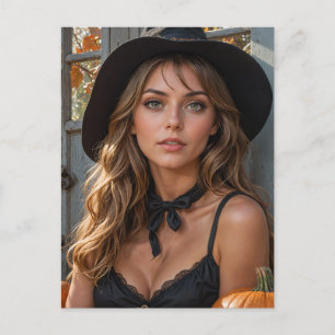 Gorgeous Halloween Hexe Postkarte